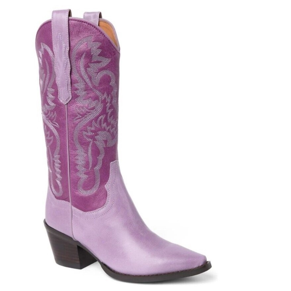 Jeffrey Campbell Dagget Boot - Purple Cowboy Boot Size 10 - Like New